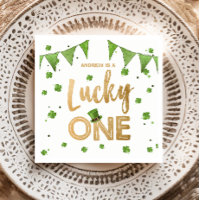 Lucky One St Patrick's Day Papier Plaque Clover Bo