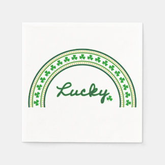 Serviette En Papier Lucky Shamrock