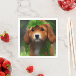 Serviette En Papier Lucy The Labrador Puppy,