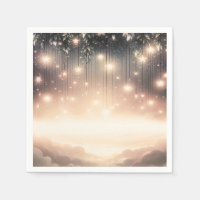 Lueur de l'Arbre Céleste Enchanté Étoiles et Nuag