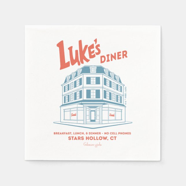 Serviette En Papier Luke’s Diner Stars Hollow Design (Devant)