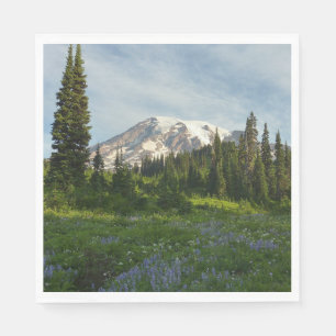 Serviette En Papier Lumière du matin sur le mont Rainier