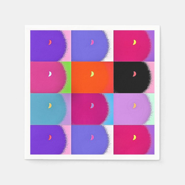 SERVIETTE EN PAPIER LUNE (Devant)