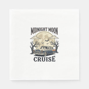 Serviette En Papier Lune Vintage Voiture Gothique Classique Auto Hallo