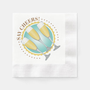Serviette En Papier Lunettes de Champagne