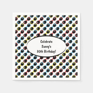 Serviette En Papier Lunettes de soleil rétro Primaire