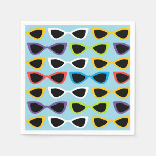Serviette En Papier Lunettes de soleil rétros serviette