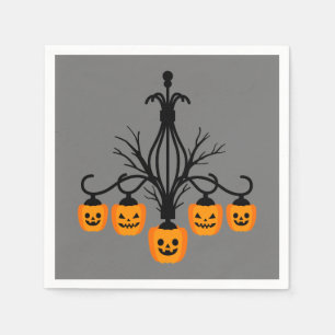 Serviette En Papier lustre citrouille Halloween gothique
