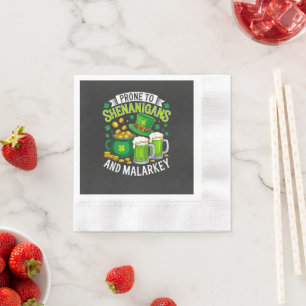 Serviette En Papier Lutin irlandais de la Saint-Patrick enclin aux far