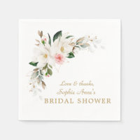 Luxe blanc Magnolia rose Fête des mariées florale