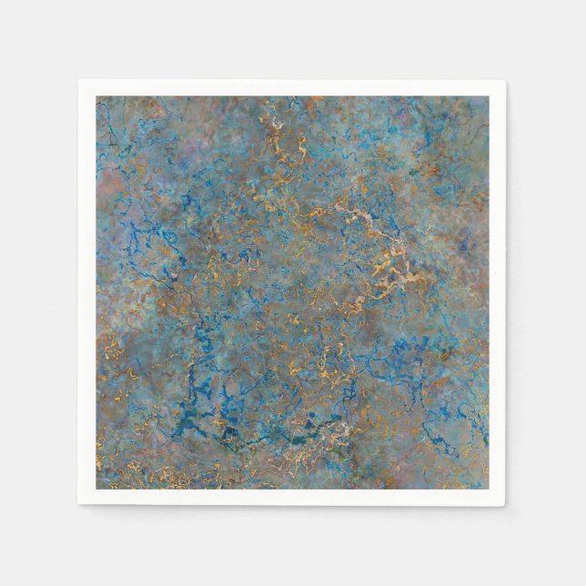 Serviette En Papier Luxe lapis Lazuli Marble (Devant)