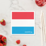 Serviette En Papier Luxembourg & Flag party mode / fans de sport<br><div class="desc">Papier serviettes : Drapeau Luxembourg & Luxembourg - amour mon pays,  voyage,  vacances,  patriotes nationaux / fans de sport</div>