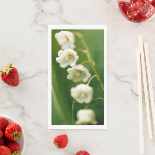 Serviette En Papier Lys blanc de muguet (Convallaria majalis)