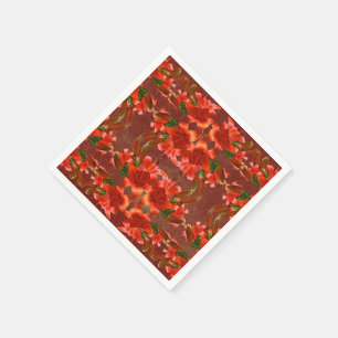 Serviette En Papier Lys Oriental Profond - Amélioré