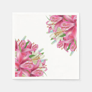 Serviette En Papier Lys Papier-Pink