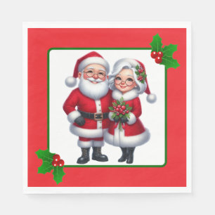 Serviette En Papier M. et Mme Claus