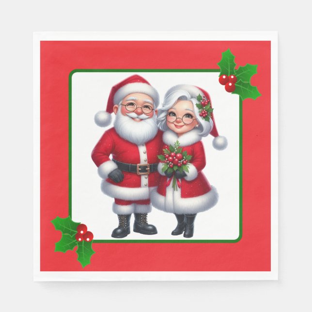 Serviette En Papier M. et Mme Claus (Devant)