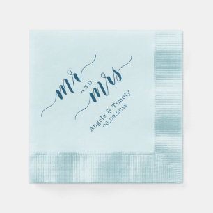 Serviette En Papier M. et Mme mariage