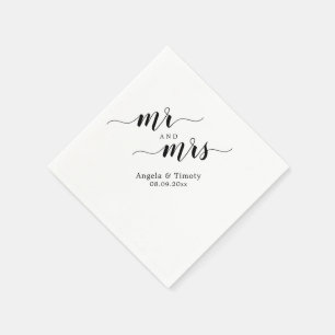 Serviette En Papier M. et Mme mariage