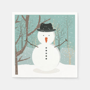 Serviette En Papier M. Winter Snowman