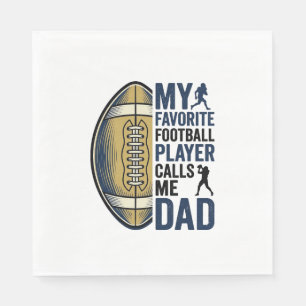 Serviette En Papier Ma chemise préférée de joueur de football m'appell
