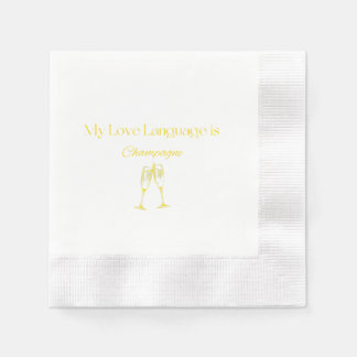 Serviette En Papier Ma langue d'amour est les serviettes de cocktail a
