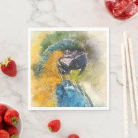 Macaw bleu et jaune (Ara ararauna)