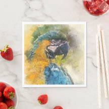 Macaw bleu et jaune (Ara ararauna)