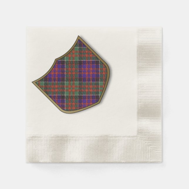 Serviette En Papier Macdonald de Clanranalld Plaid écossais tartan (Devant)