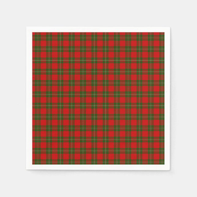 Serviette En Papier MacGregor Tartan (Devant)
