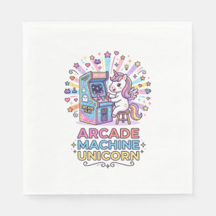 Serviette En Papier Machine de jeux vidéo licorne Art POD Licorne Impr