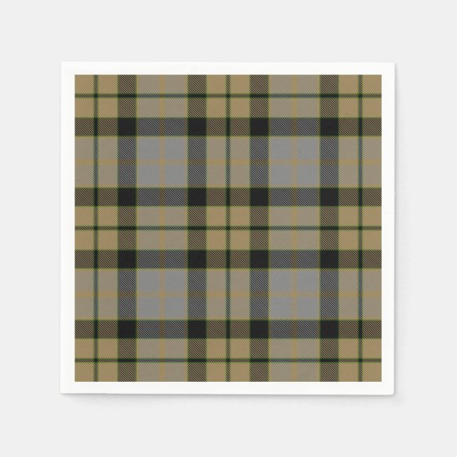 Serviette En Papier MacKay Patiné Tartan (Devant)
