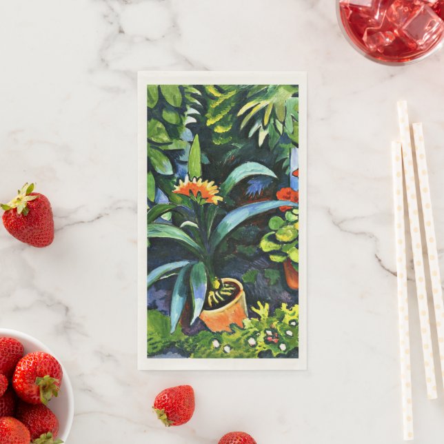 Serviette En Papier Macke - Fleurs dans le jardin (En situation)