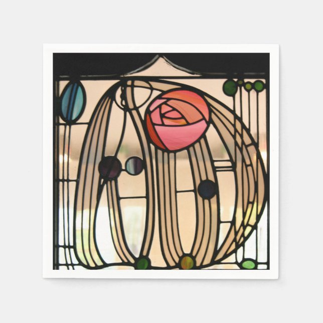 Serviette En Papier Mackintosh - Fenêtre En Verre Tiré, Maison De La C (Devant)