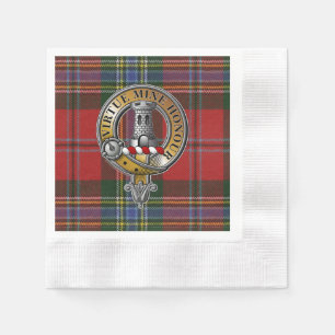 Serviette En Papier MacLean Tartan & Badge