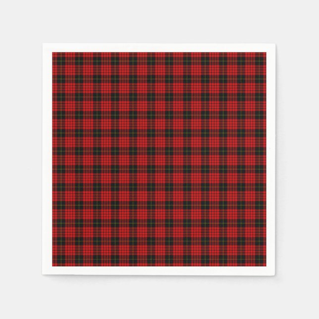 Serviette En Papier MacQueen Tartan (Devant)