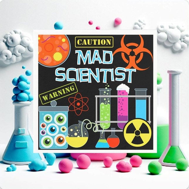 Serviette En Papier Mad Scientifique Papier d'anniversaire serviettes (Créateur téléchargé)