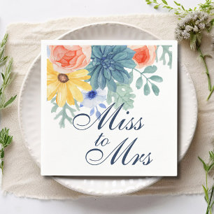 Serviette En Papier Mademoiselle à Madame Fleurs Succulentes Macaron S