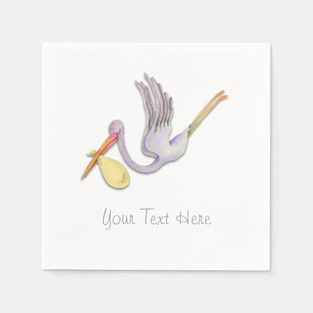 Serviette En Papier Magasin avec un paquet de livraison (Devant)