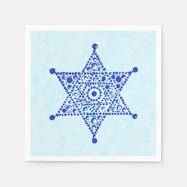 Serviette En Papier Magen David Blue (Devant)