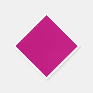Serviette En Papier Magenta (couleur solide)