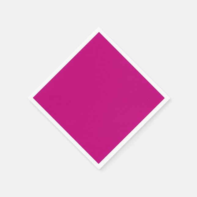 Serviette En Papier Magenta (couleur solide) (Coin)