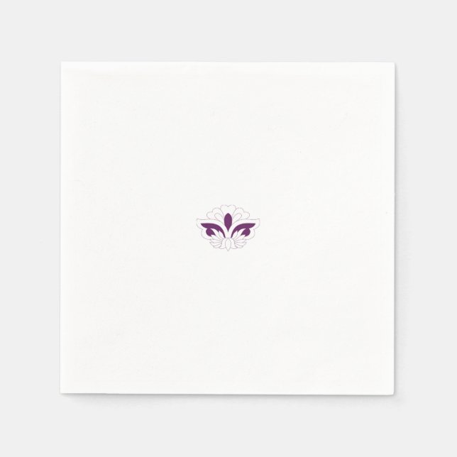 Serviette En Papier Magenta rouge décoratif (Devant)