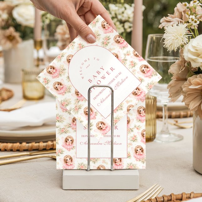 Serviette En Papier Magical Fairy Garden Baby Shower (Créateur téléchargé)