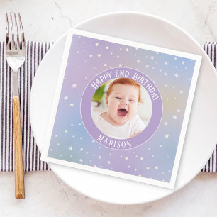 Serviette En Papier Magical Rainbow Little Stars Anniversaire de enfan