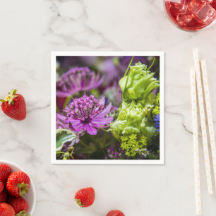 Serviette En Papier Magie exquise des fleurs #1