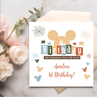 Serviette En Papier Magique Anniversaire le plus heureux sur Terre Ann