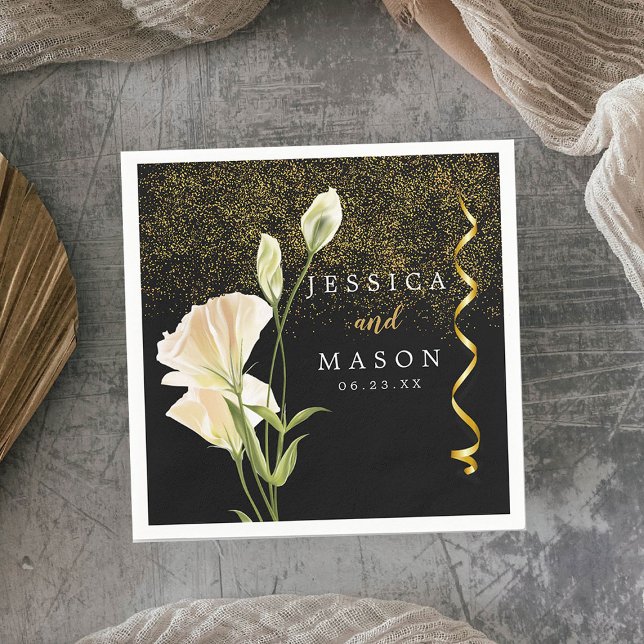 Serviette En Papier Magique Mariage Cocktail Napkins (Créateur téléchargé)