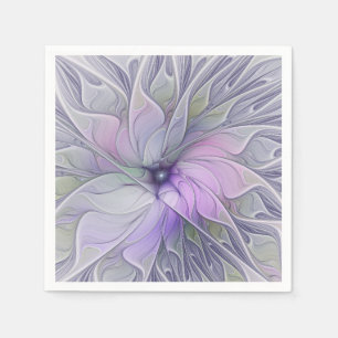 Serviette En Papier Magnifique beauté moderne abstraite art fractal fl