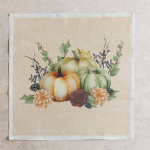 Serviette En Papier Magnifique Citrouille Automne Action de grâce Aqua